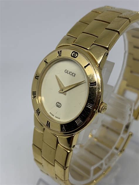 gucci watch gold vintage